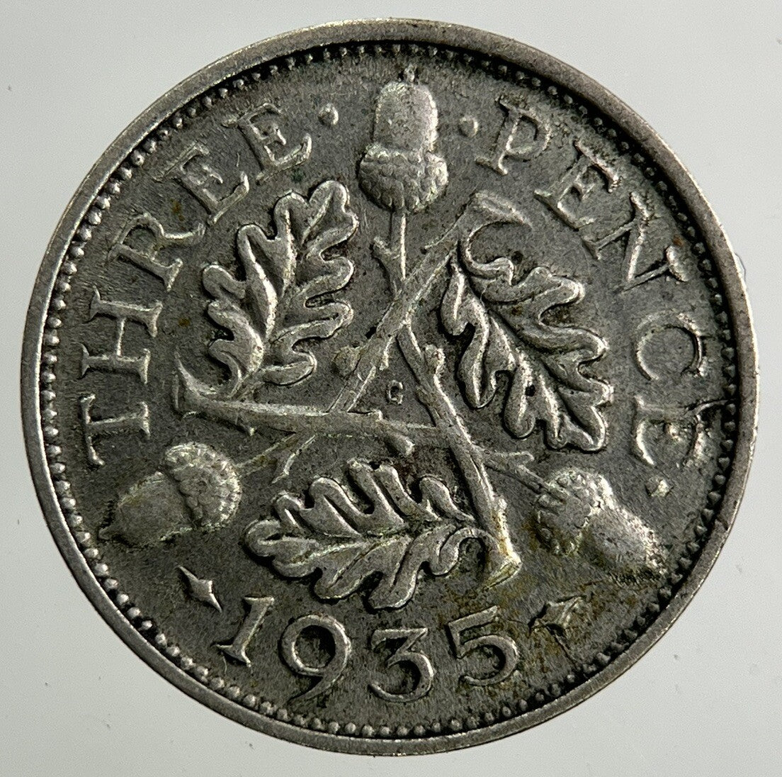 1935 George V Threepence Silver Coin | Fine Collectable Grade