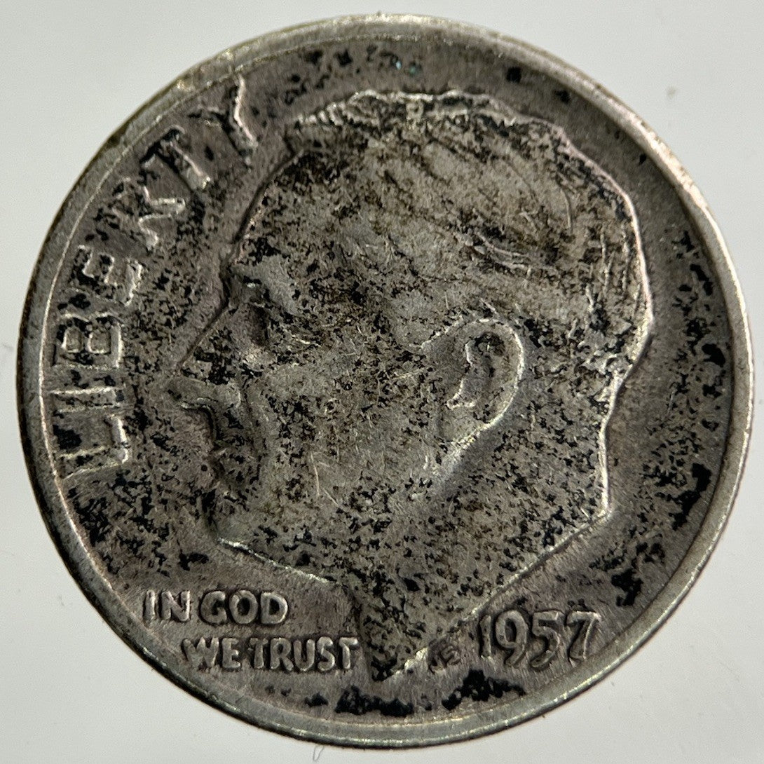 1957 US USA Roosevelt Dime Silver Coin | Collectable Grade