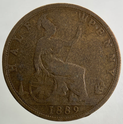 1889 Victoria Half - Penny Coin | Collectable Grade