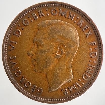 1938 George VI One Penny British Coin | Fine Collectable Grade | a9845