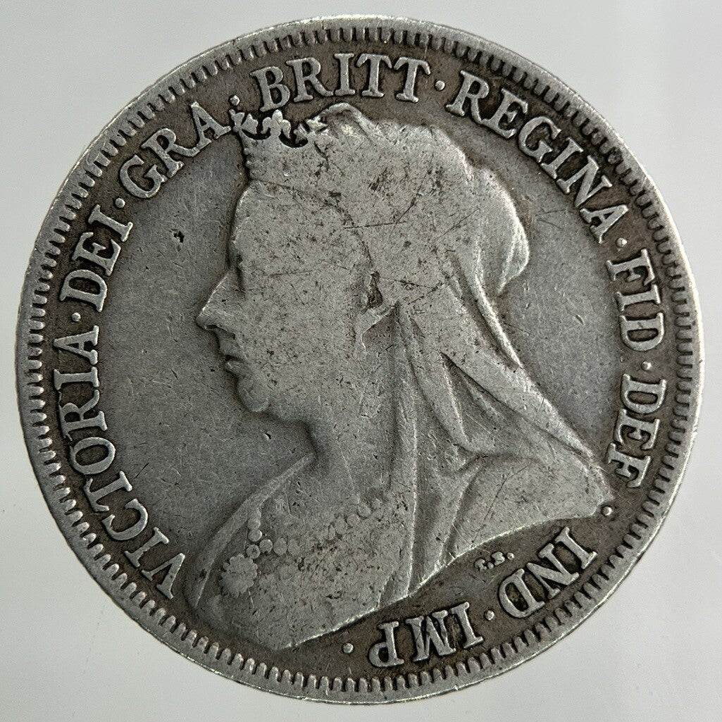 1895 Victoria One Shilling Silver Coin | Fine Collectable Grade
