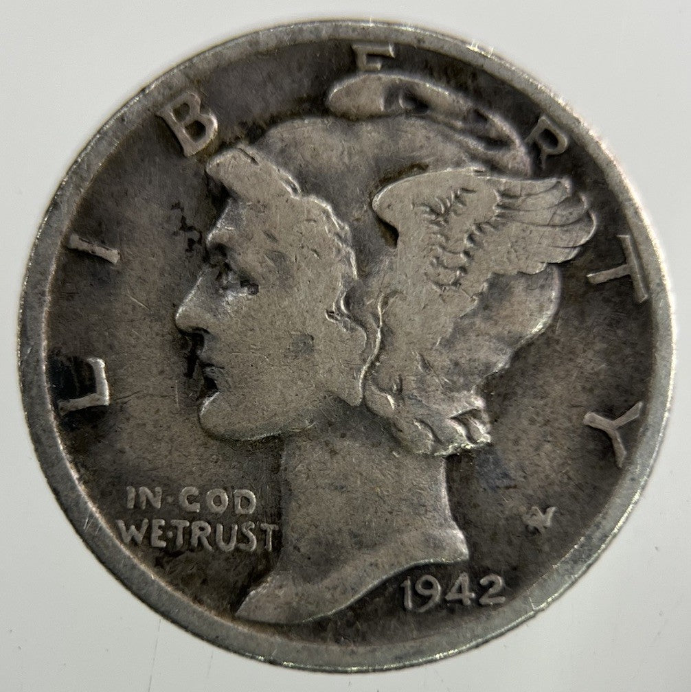 1942 US USA Mercury Dime Silver Coin | Collectable Grade