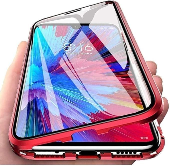 iPhone 6 / 6s Red 360 Magnetic Tempered Glass Protective Case