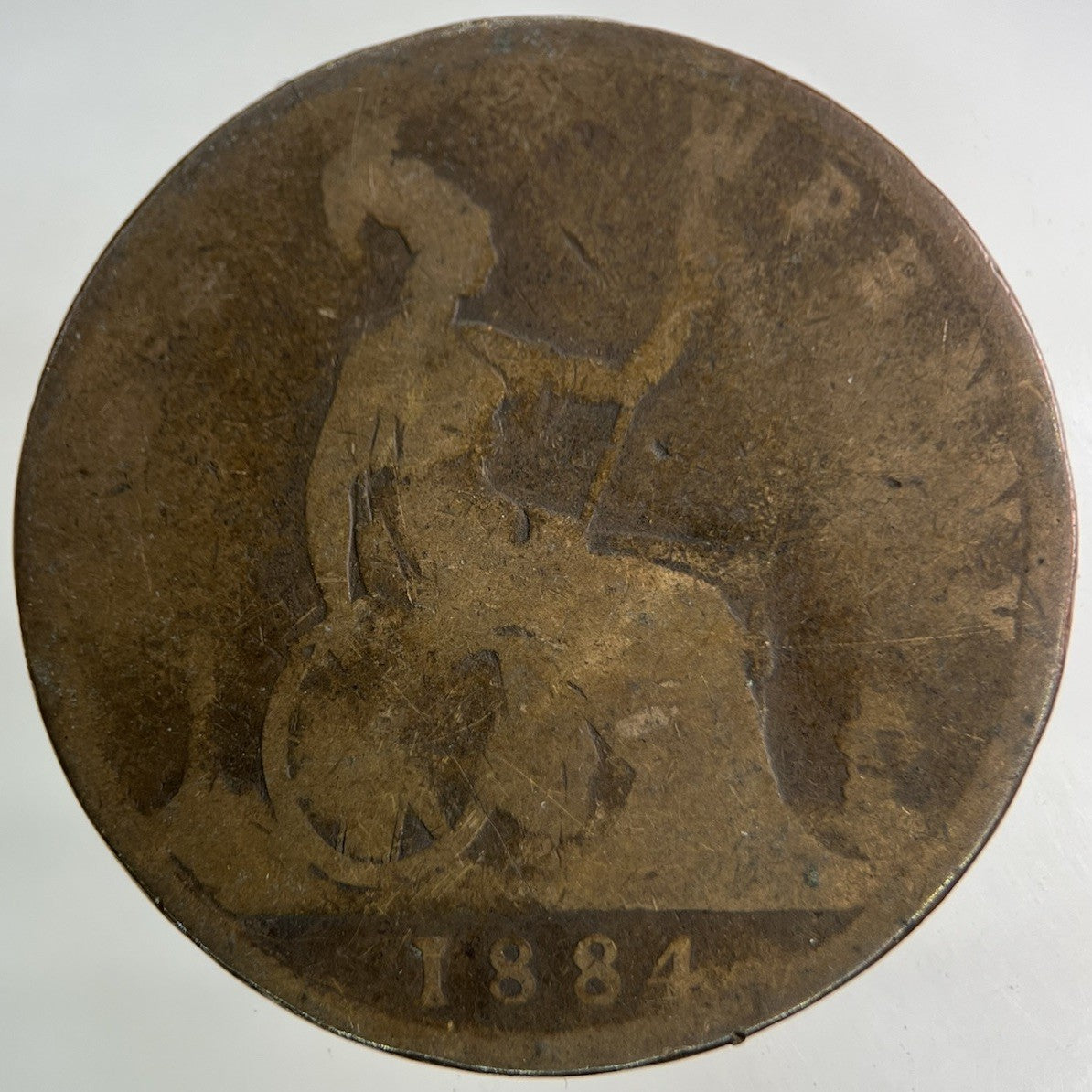 1884 Victoria One Penny Coin | Collectable Grade