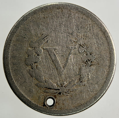 1889 US USA 5 Cents Nickel Coin | Fair Grade