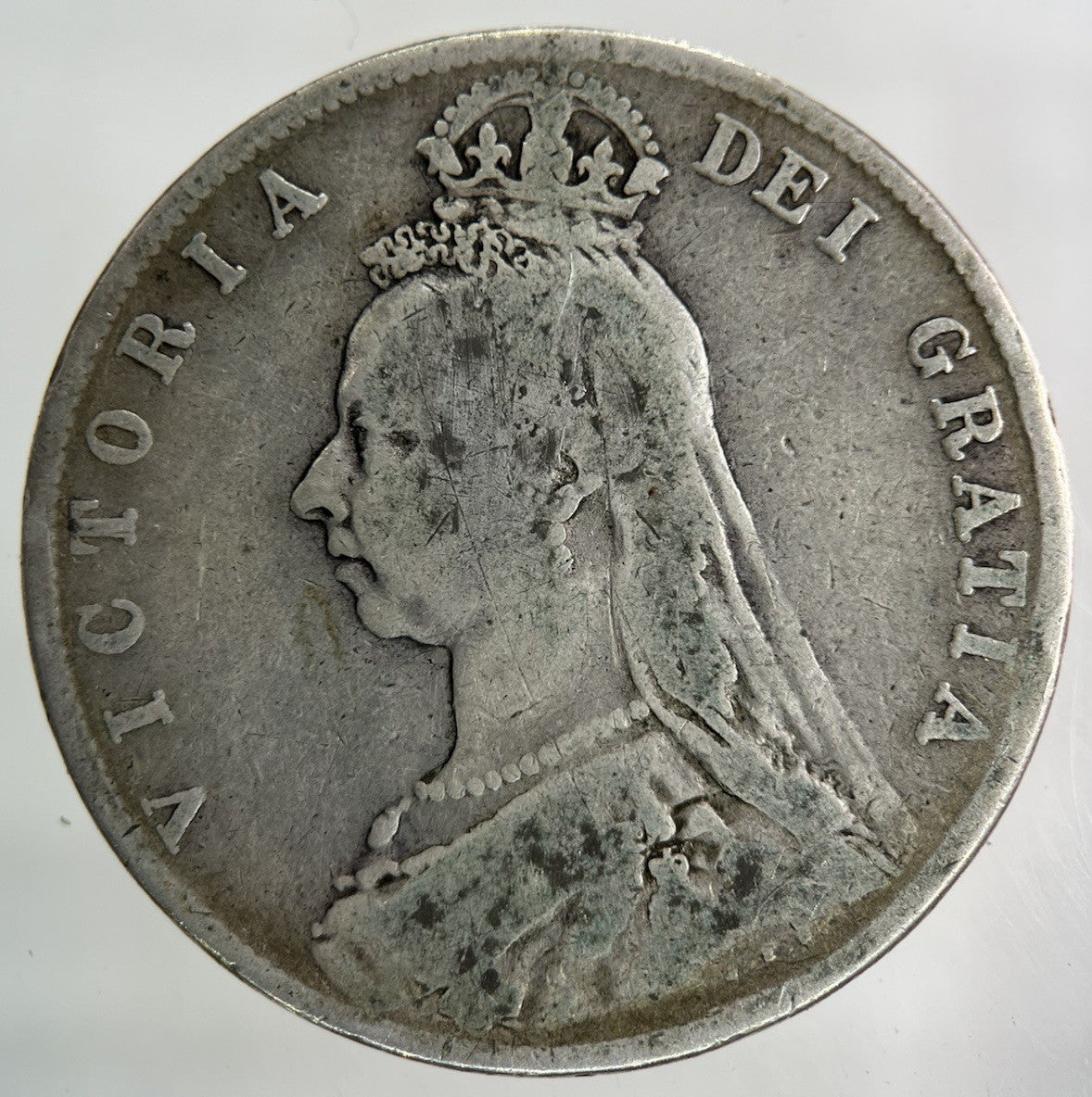 1891 Victoria Half - Crown Silver Coin | Collectable Grade