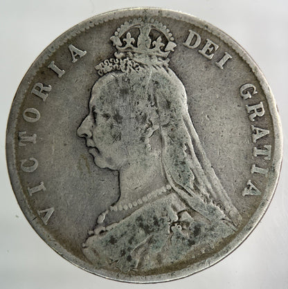 1891 Victoria Half - Crown Silver Coin | Collectable Grade