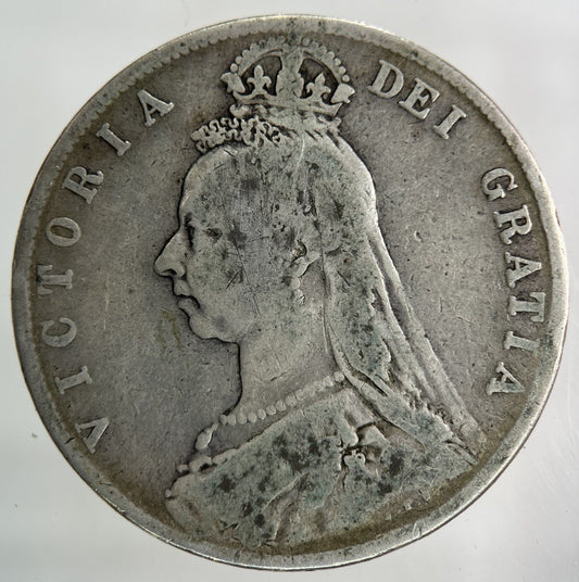 1891 Victoria Half - Crown Silver Coin | Collectable Grade