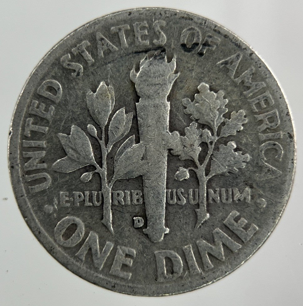 1952 - D US USA Roosevelt Dime Silver Coin | Collectable Grade