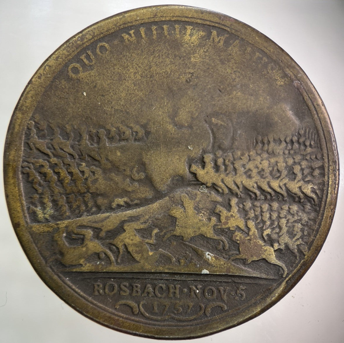1757 Fredericus Borussorum Battle Of Rosbach Medal Coin | Collectable Grade