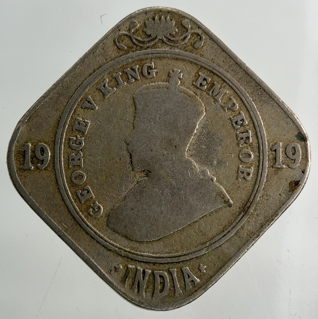 1919 India 2 Annas Coin | Collectable Grade