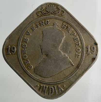 1919 India 2 Annas Coin | Collectable Grade