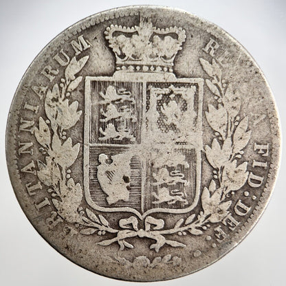 1883 Victoria Half - Crown Silver Coin | Collectable Grade