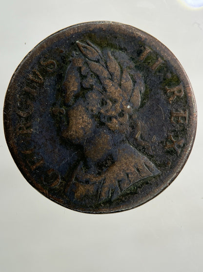 1754 George II 2nd Farthing Coin | Fine Collectable Grade