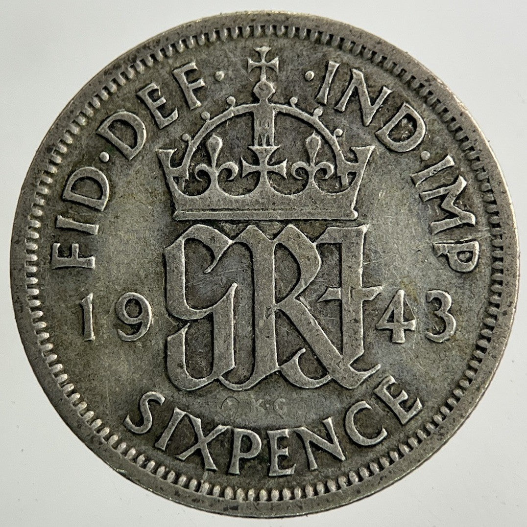 1943 George VI Sixpence Silver Coin | Collectable Grade