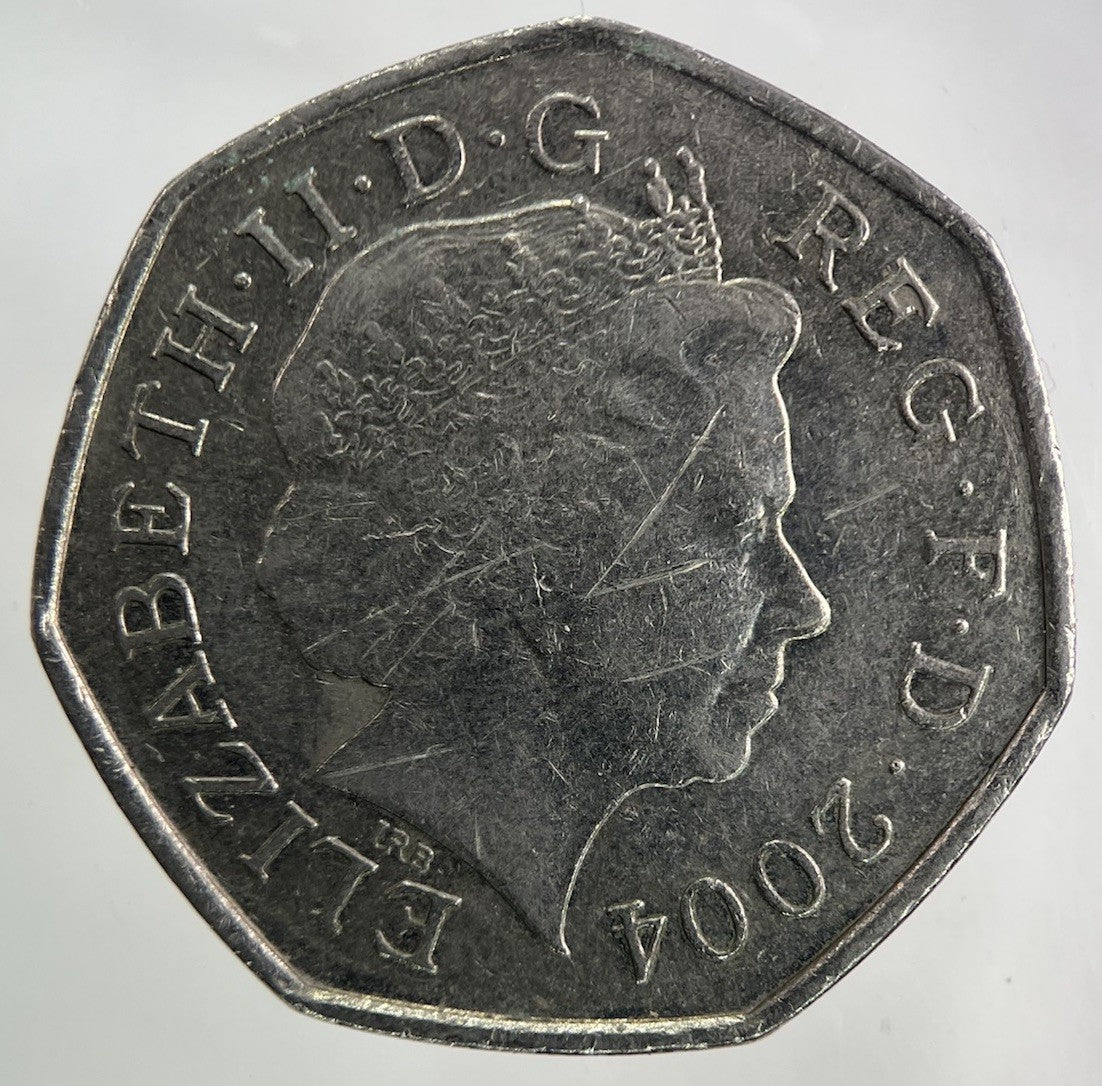 2004 Roger Bannister Running Legs 50p Fifty - Pence Coin | Collectable Grade