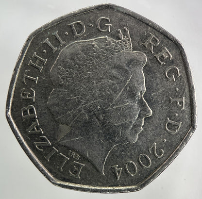 2004 Roger Bannister Running Legs 50p Fifty - Pence Coin | Collectable Grade