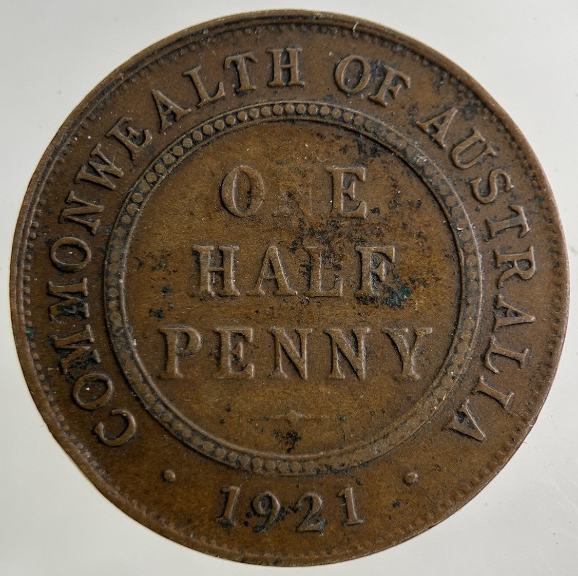 1921 Australia Half - Penny Coin | Collectable Grade