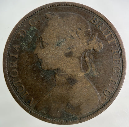 1889 Victoria One Penny Coin | Collectable Grade