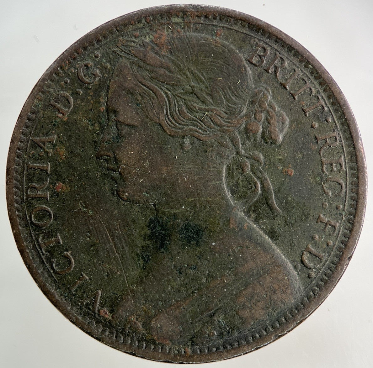 1866 Victoria One Penny Coin | Fine Collectable Grade