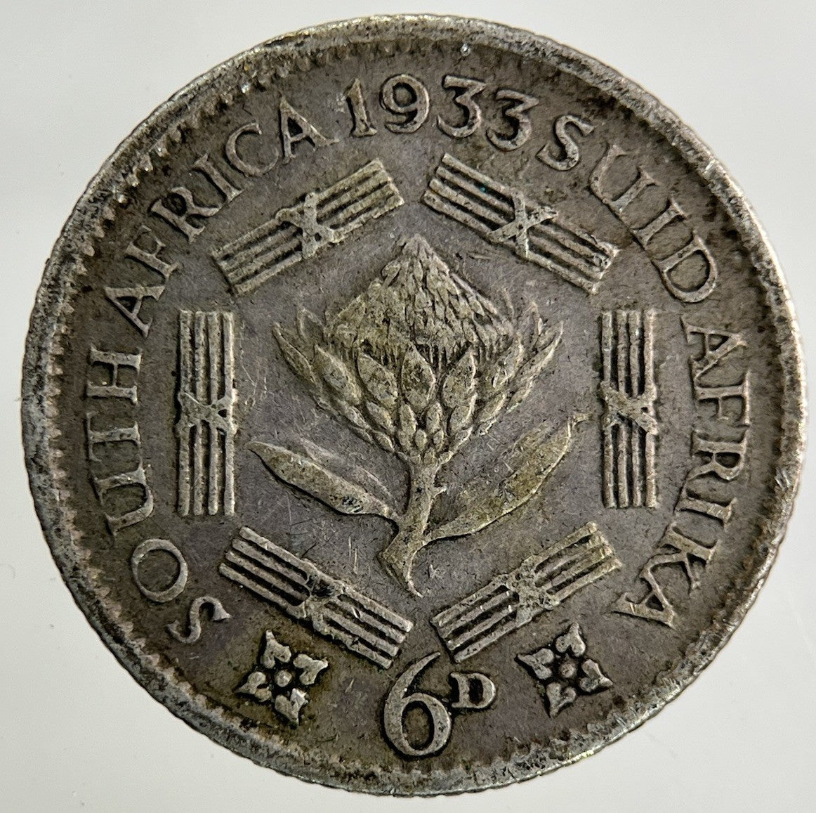 1933 South Africa Sixpence Silver Coin | Collectable Grade