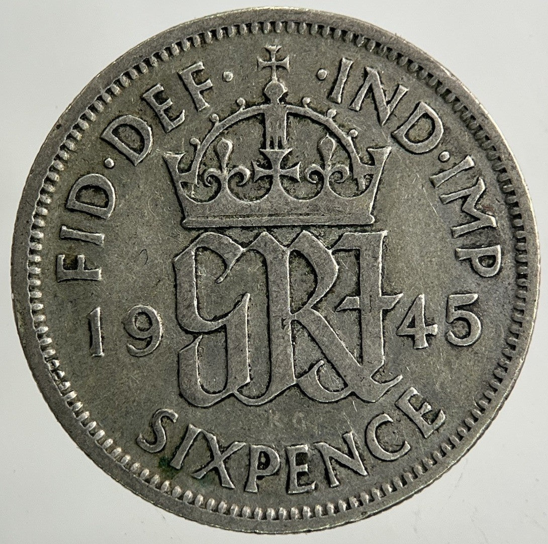 1945 George VI Sixpence Silver Coin | Collectable Grade