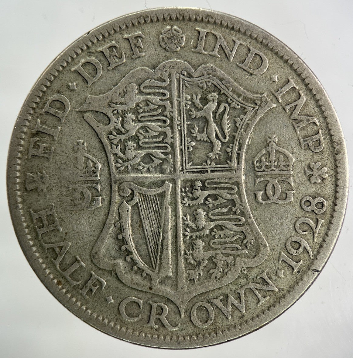 1928 George V Half - Crown Silver Coin | Collectable Grade