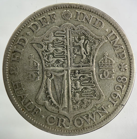 1928 George V Half - Crown Silver Coin | Collectable Grade