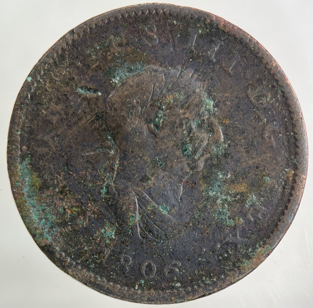 1806 George III 3rd Half - Penny Coin | Collectable Grade
