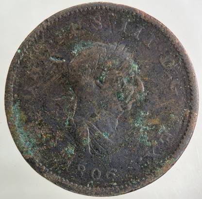 1806 George III 3rd Half - Penny Coin | Collectable Grade