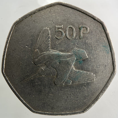 1971 Irish Ireland 50p Fifty Pence Coin | Fine Collectable Grade