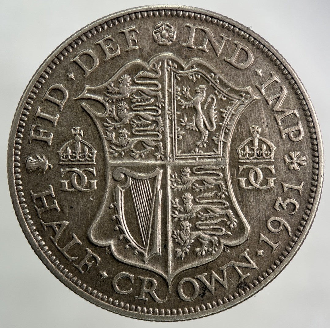 1931 George V Half - Crown Silver Coin | Very High Grade