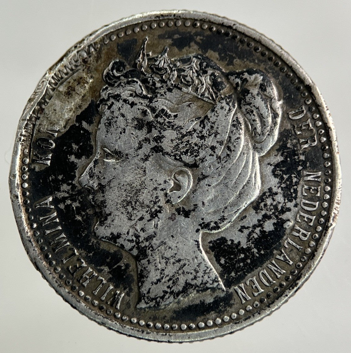 1901 Netherlands 25 Cents Silver Coin | Fine Collectable Grade