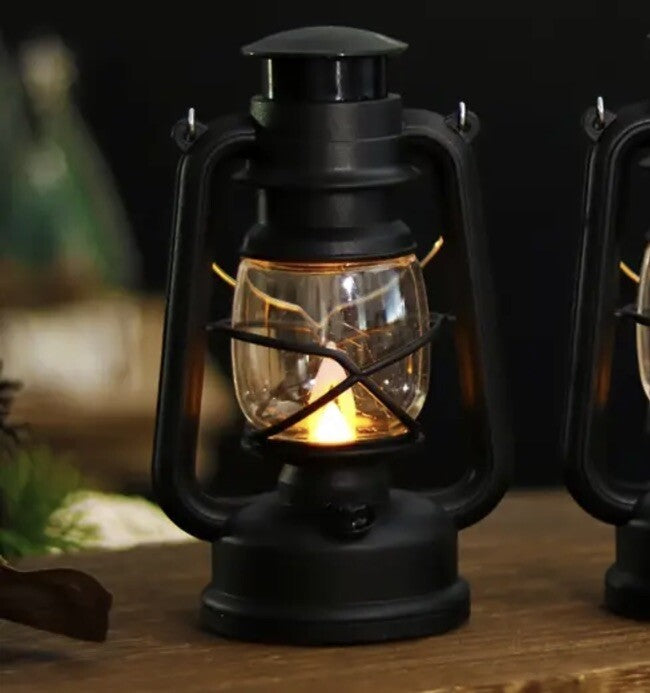 Mini Black Lantern Light Keyring Premium Keychain Gift UK
