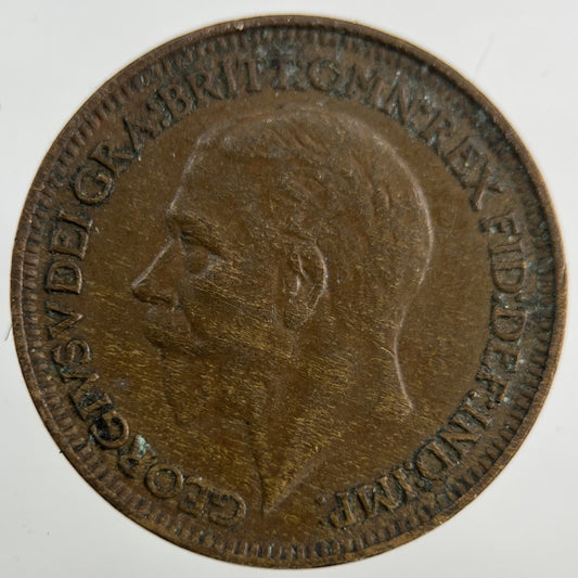 1929 George V Farthing Coin | Collectable Grade