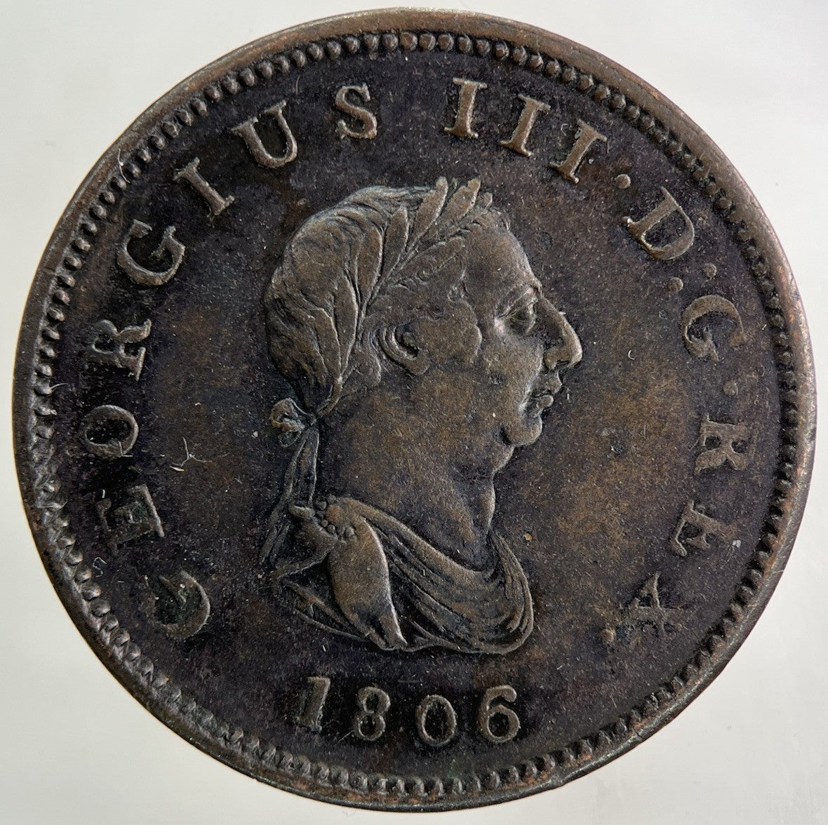 1806 George III 3rd Half - Penny Coin | Very High Grade