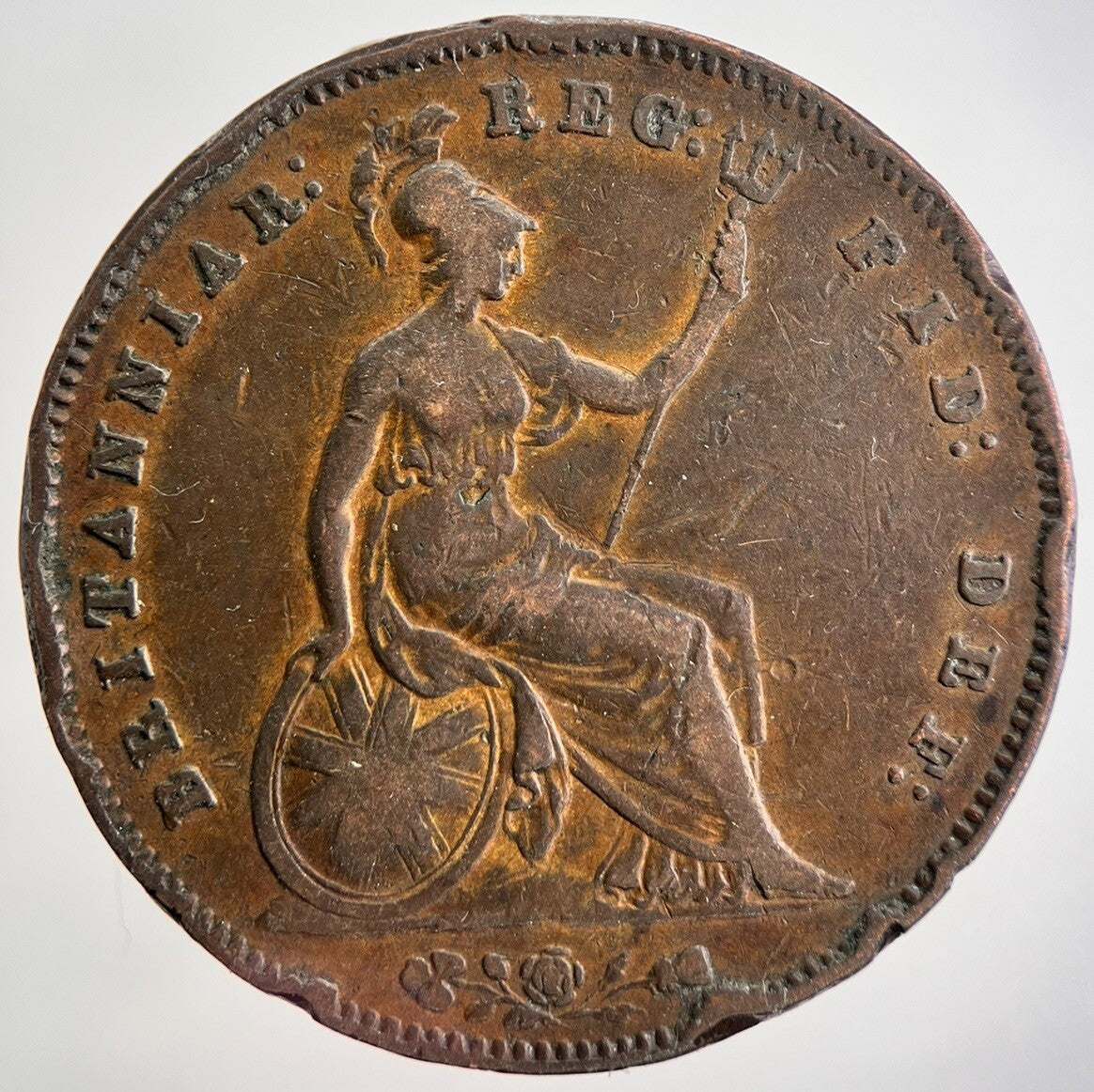 1855 Victoria One Penny Coin | Fine Collectable Grade