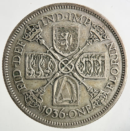 1936 George V Silver Florin Coin | Fine Collectable Grade