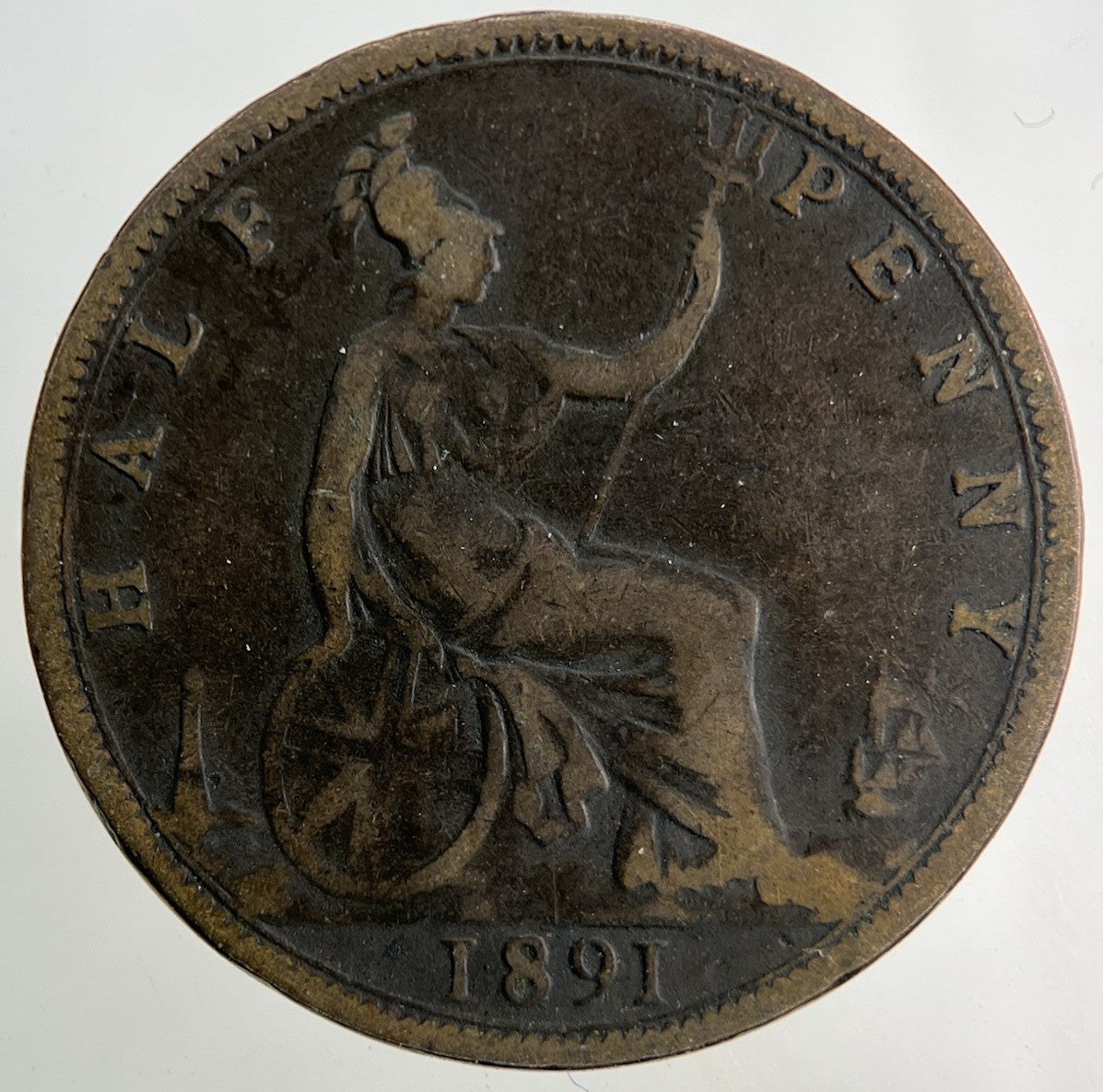 1891 Victoria Half - Penny Coin | Collectable Grade