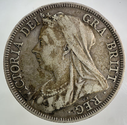 1896 Victoria Half - Crown Silver Coin | Fine Collectable Grade