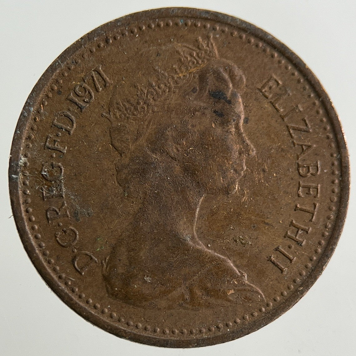 1971 Elizabeth II 2nd New 1/2 Half - Penny Coin | Fine Collectable Grade