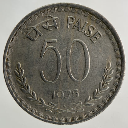 1975 India 50 Paise Coin | Fine Collectable Grade