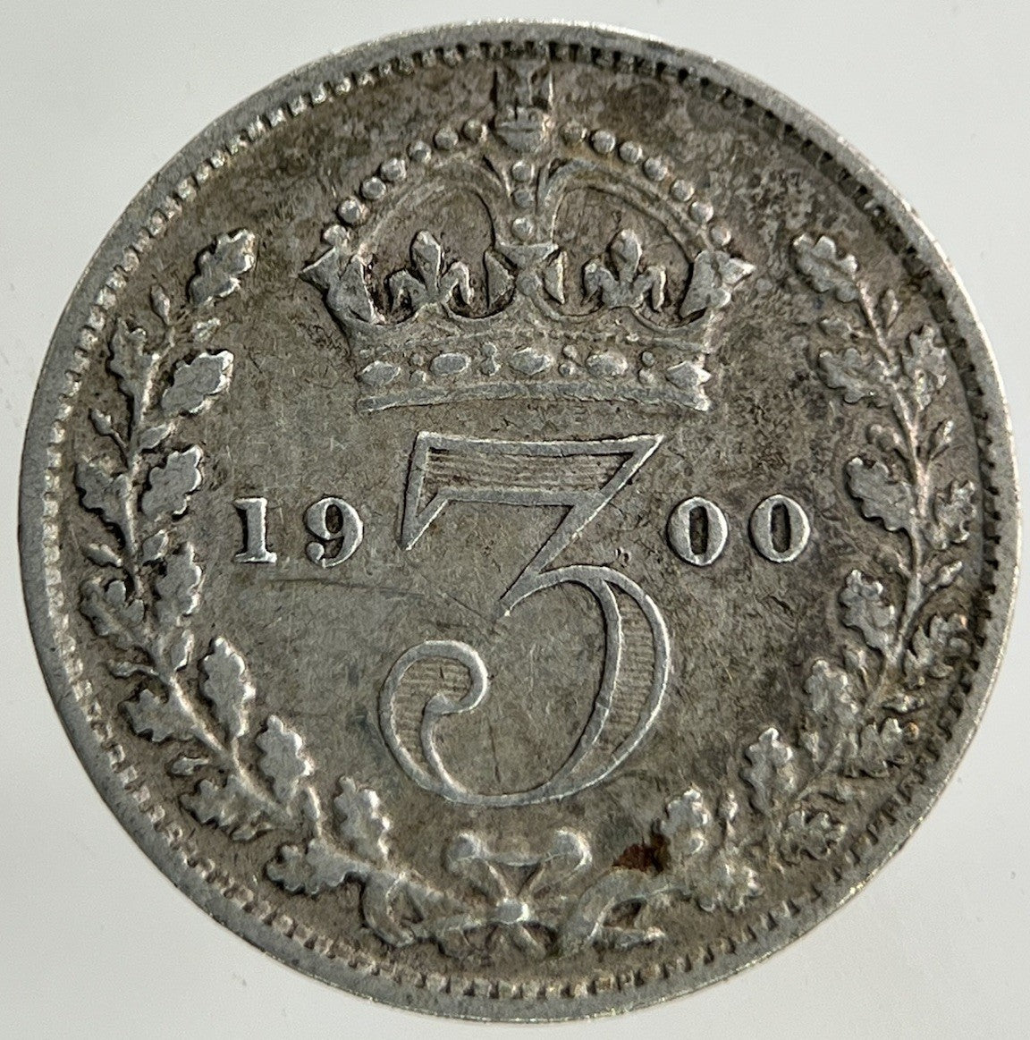 1900 Victoria Threepence Silver Coin | Fine Collectable Grade