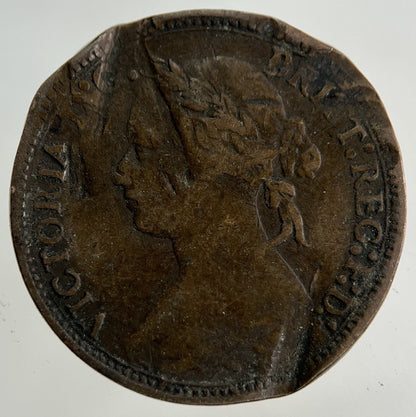 1878 Victoria Farthing Coin | Fair Grade