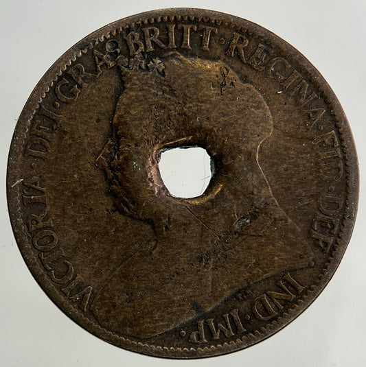 1900 Victoria Farthing Coin | Fair Grade