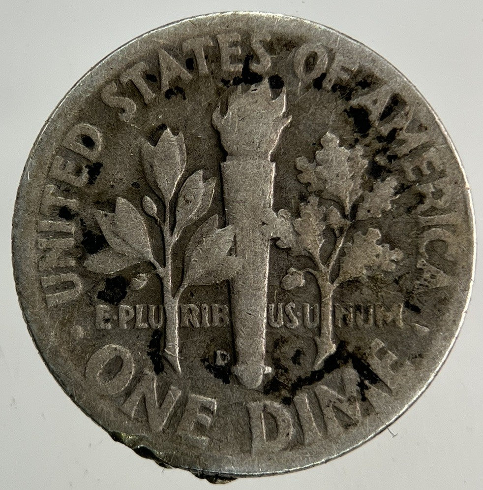 1948 - D US USA Roosevelt Dime Silver Coin | Collectable Grade