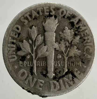1948 - D US USA Roosevelt Dime Silver Coin | Collectable Grade