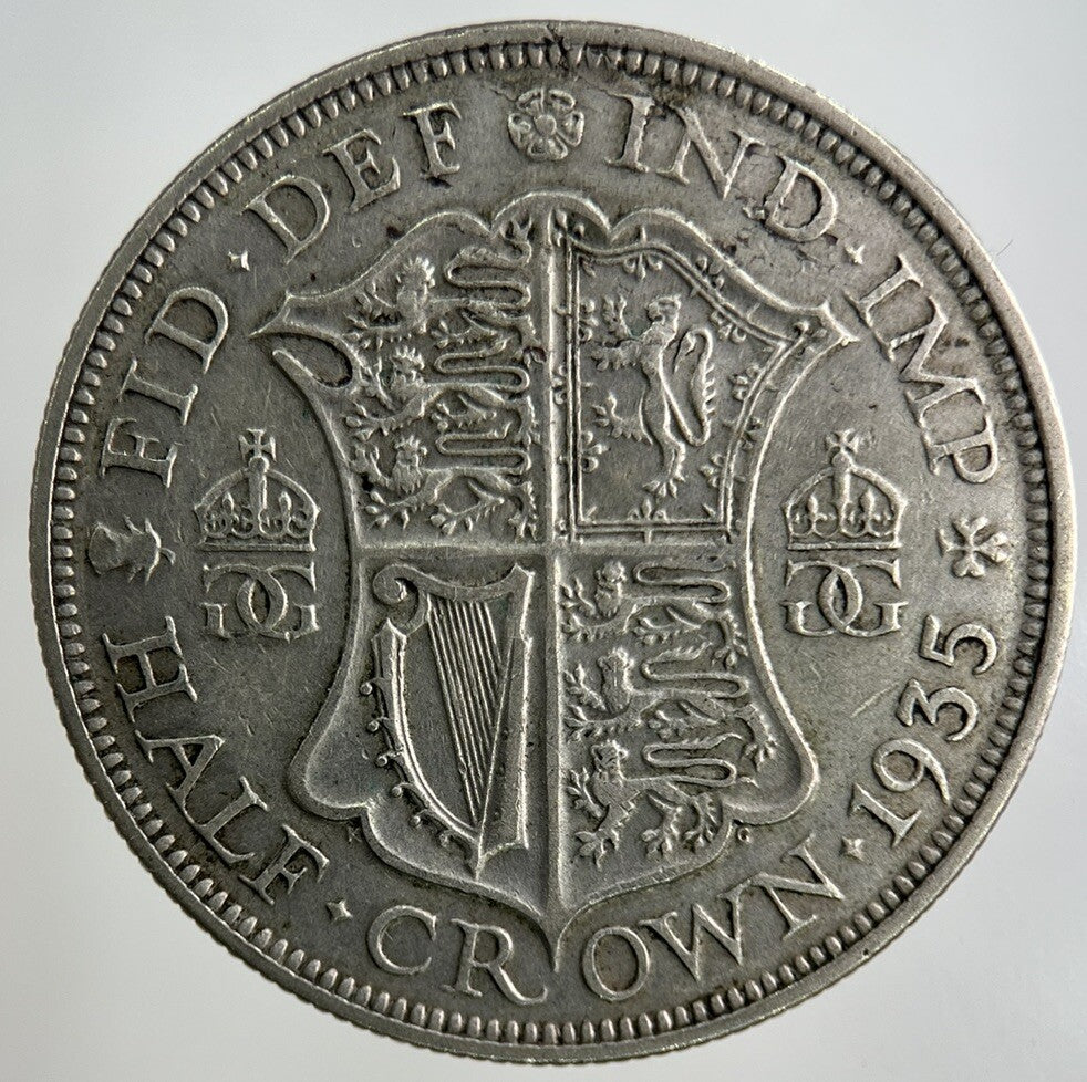 1935 George V Half - Crown Silver Coin | Fine Collectable Grade