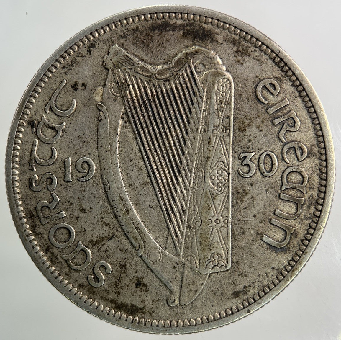 1930 Irish Half - Crown Silver Coin | Very High Grade
