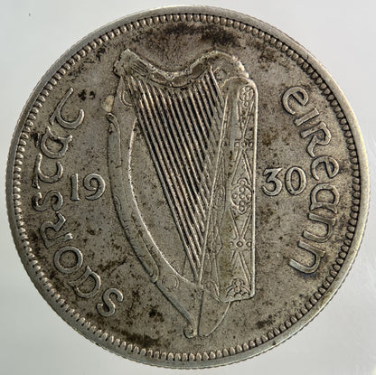 1930 Irish Half - Crown Silver Coin | Very High Grade